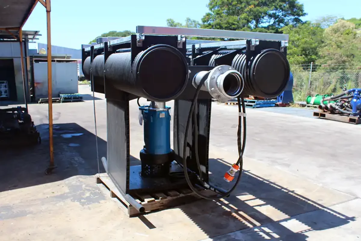 Submersible Tsurumi Pump Pontoon System