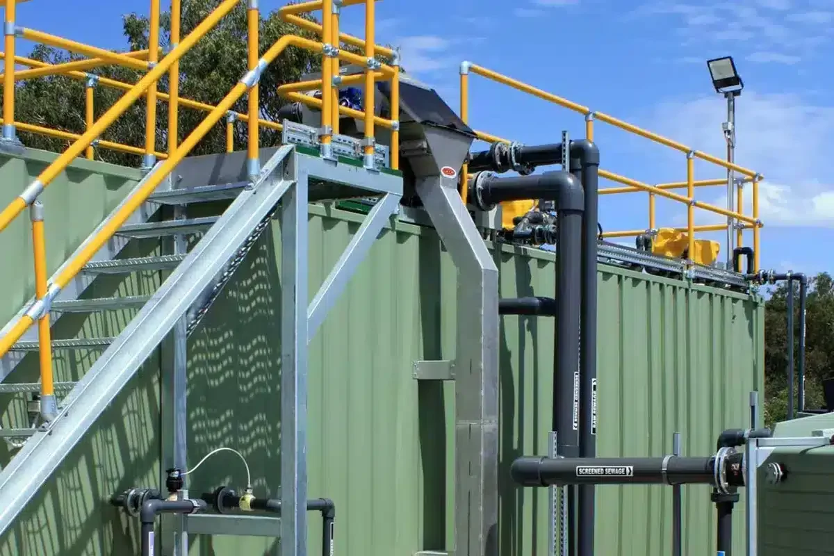 Rear of STP Container