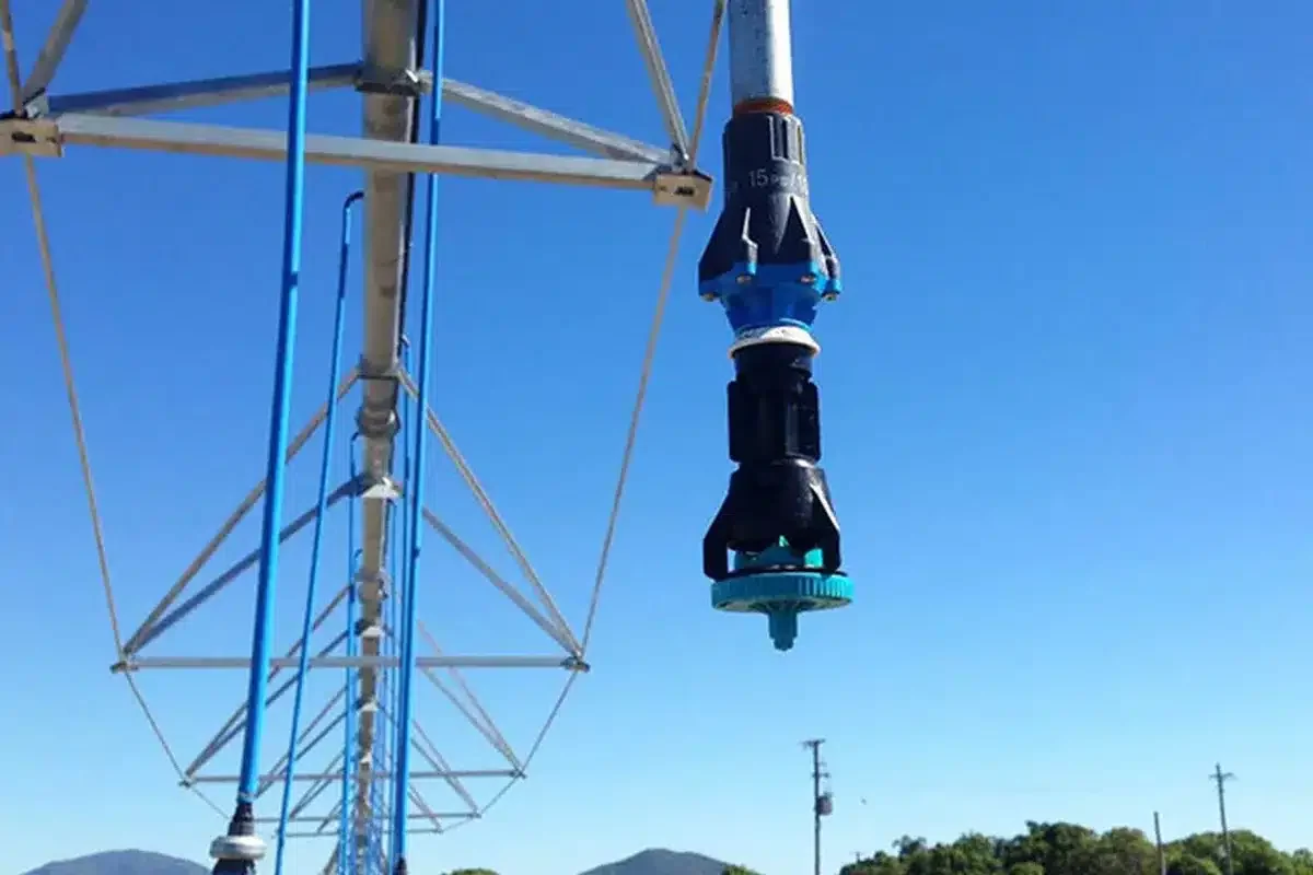 Valley Irrigator Span Showing Irrigation Nozzles