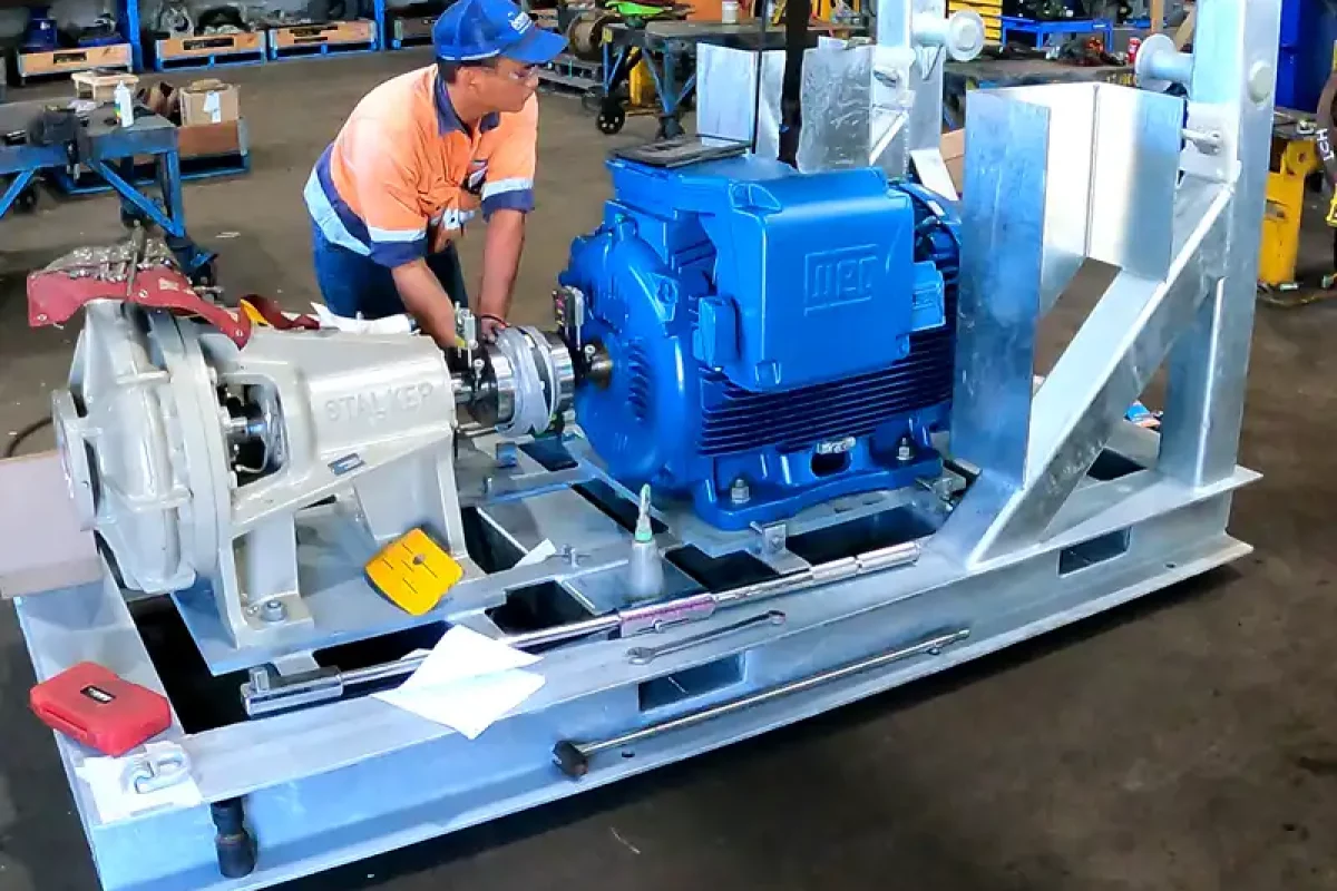 WEG Motor - Stalker Pump Precision Alignment